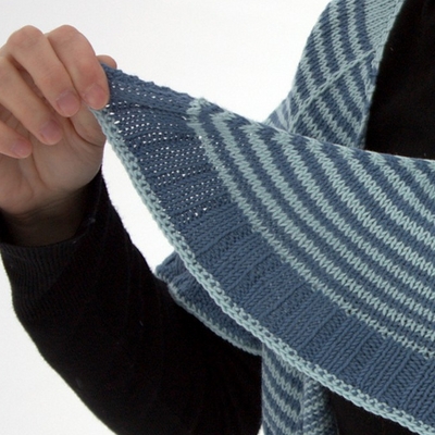 knitting: cotton shawl, 2012