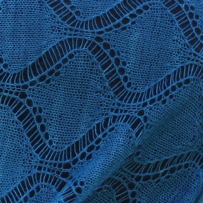 knitting: drop stitch silk stole, 2012