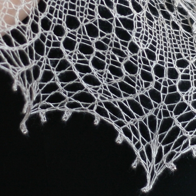 knitting: silk lace shawl, 2012
